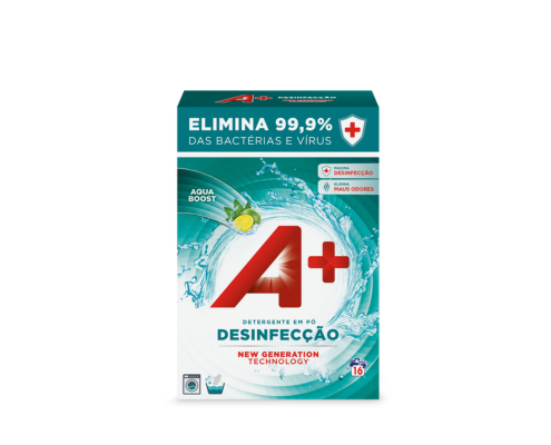 A+ Pó Desinfecção - Embalagem 16 lavagens