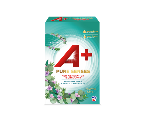 A+ Pó Pure sense refresh - Embalagem 60 lavagens