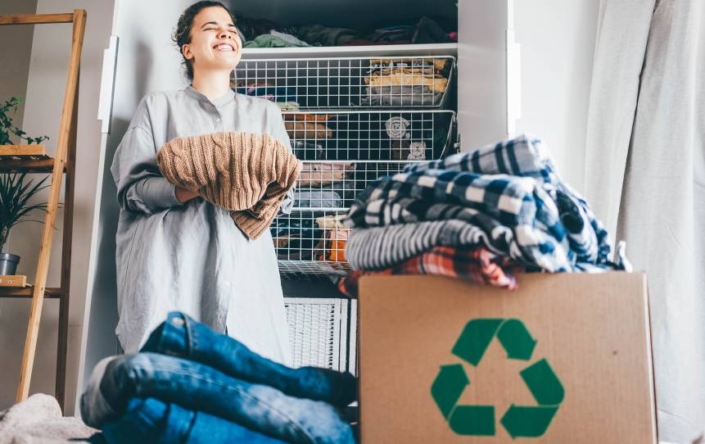 Reciclar roupa usada